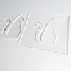Cat Template, Clear Acrylic Template, Woodworking Router Template