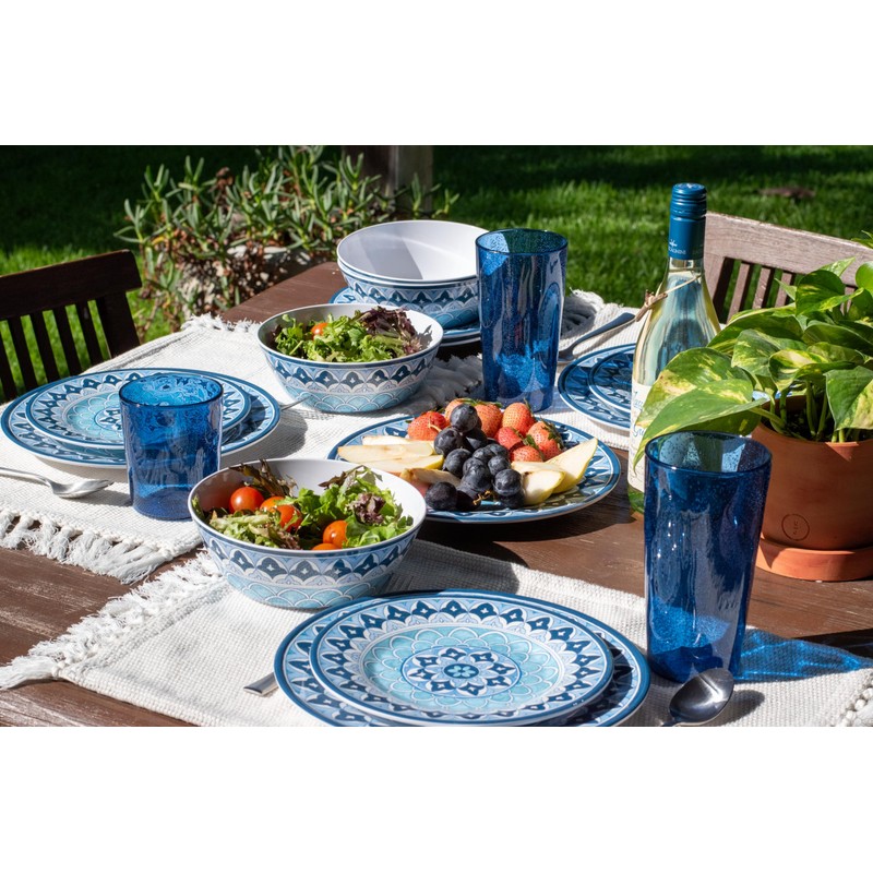 Abode Homewares Fizz Bubbles Premium Plastic Drinkware 8 Piece set,