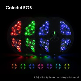 Laysinly 5M LED Strip Lights, Multicolor LED Light Strips for Bedroom, USB Powered Room Decoration, Bluetooth App & Remote Control LED Strip Lights (1Pcs 5M)