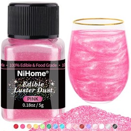 NiHome Polvo Glimmer Comestible Grado Alimenticio Brillo Polvo Metálico Decoración De Alimentos Espolvorear Polvo Brillante Para Bebida Vino Bebida Torta Caramelo Postre Panadería Restaurant