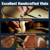 Mendini by Cecilio 12-Inch Solid Wood Viola Set for Beginners