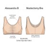 Alessandra B Mastectomy Bras with Pockets for Prosthesis-White,X-Large