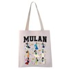 VAMSII Mulan Print Medium Tote Bag - Water Resistant, Lightweight,