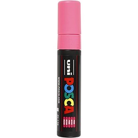 uni-ball 186328 - POSCA Marker mit extra breiter Rechteckspitze, rosa