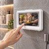 Waterproof Phone Holder for Shower Use – Anti-Fog Wall-Mounted Touchscreen
