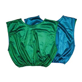 Champion Sports Reversible Mesh Adult Scrimmage Vest, Blue/Green