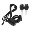 Electric Bike Throttle Grip Kit Speed Handlebars with Blue Font