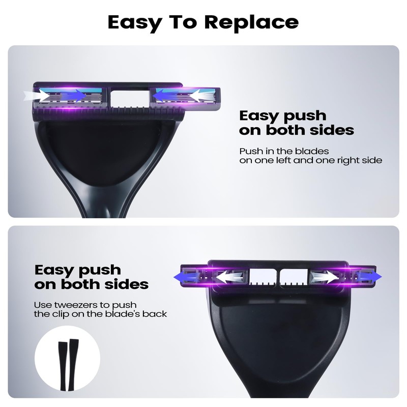 Retractable Long Handle Back Shaver for Men