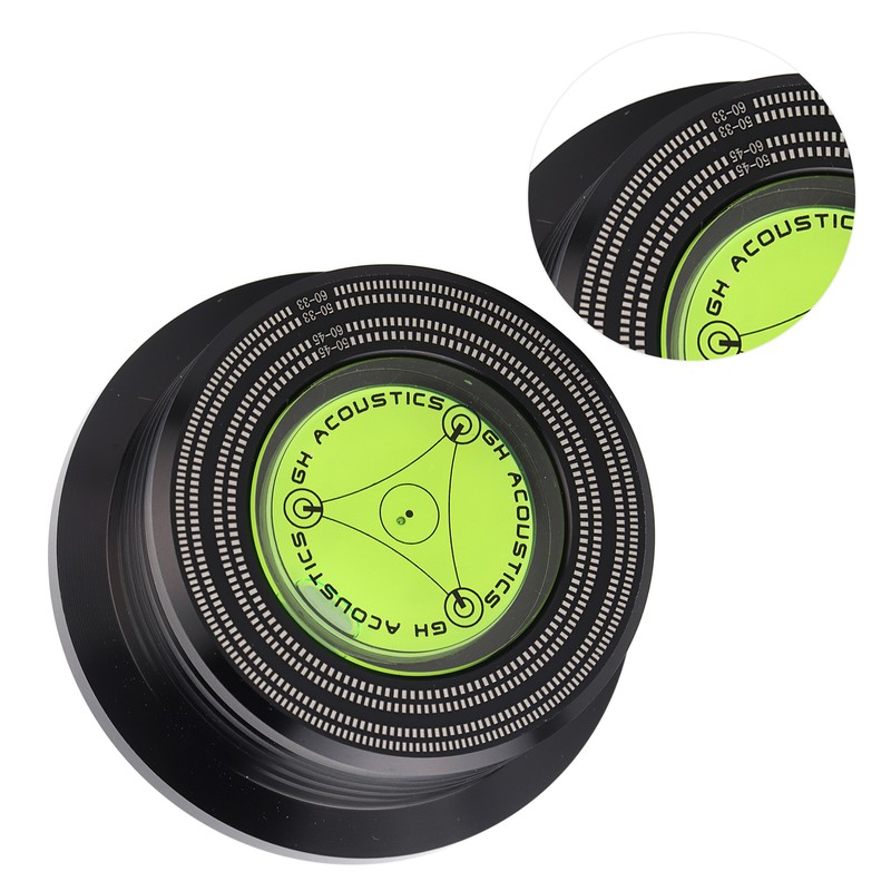 50/ 60Hz Bubble Level Speed Detection Turntable LP Vinyl Disc