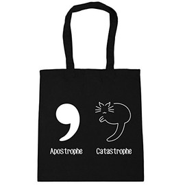 Hippowarehouse Apostrophe catastrophe Tote Shopping Gym Beach Bag 42cm x38cm, 10 litres