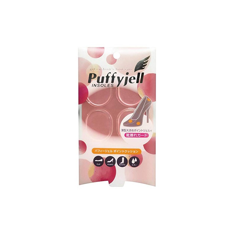 Puffy Gel Women's Insole, Point Cushion, Clear, One Size Fits