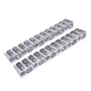 4 Pcs Mini Pencil Sharpeners, Double Holes Metal Handheld Wedge