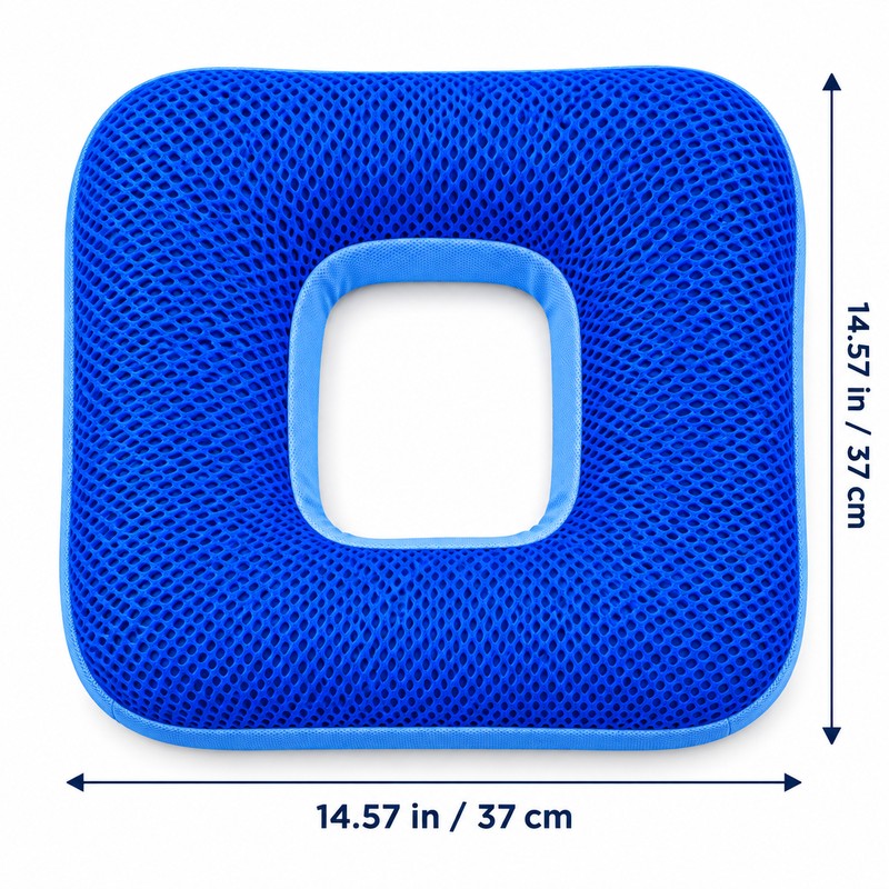 Center Cutout Seat Cushion for Senior Seating Comfort – Soft