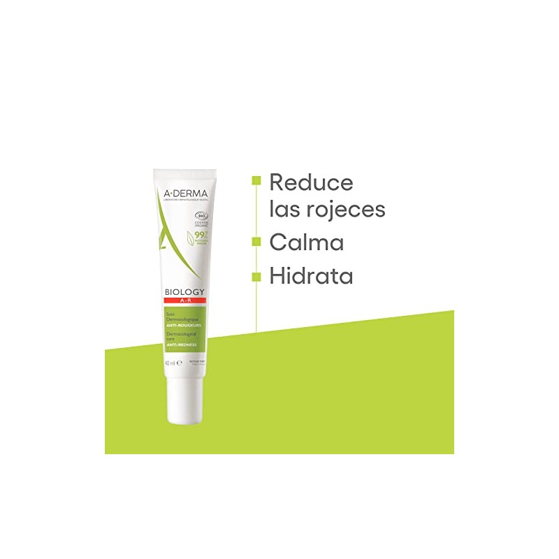 A-Derma Biology Ar, Crema Hidratante Facial Anti-Rojez, 40ml