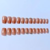 Square Press on Nails Medium Length - Nude Fake Nails