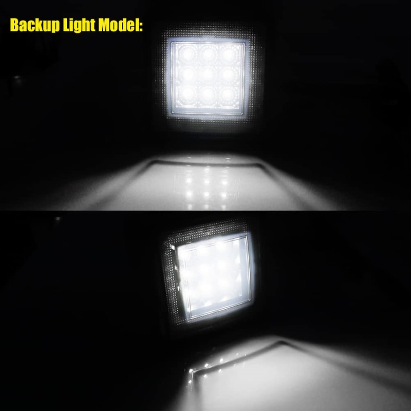 Tonsya 3-In-1 Smoked Lens Universal LED Hauling 2" Receiver Compatible