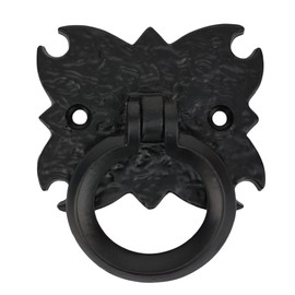 SKANDH Iron Door Knocker "Pug", Antique Black Powder Coated