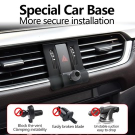 LUNQIN Car Phone Holder Mount for 2016 2017 Mazda 6 Auto Accessories Interior Decoration Mobile Cell Smartphone Bracket