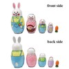 ELUTONG Traditional Russian Nesting Dolls - Wooden Rabbit Matryoshka Nested