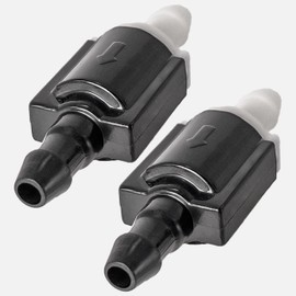 Universal 2pcs Check Valves front windshield washer nozzles for Toyota, Lexus, Nissan and other brands – Windshield wiper jet check valves replacement accessories & repair kit by Click&Fit