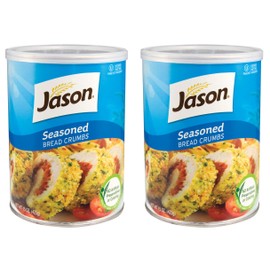 Jason Seasoned Bread Crumbs 15oz (2 Pack) In Resealable Container, No Artificial Preservatives or Colors