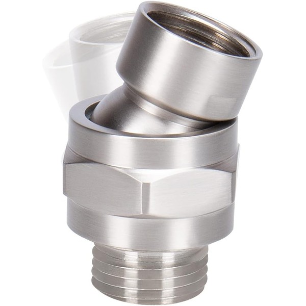 Coehaopike Shower Connector G1/2 Top Shower Swivel Ball Joint Adapter