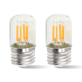 Jensense Replacement Refrigerator Light Bulb 2in LED Filament Bulb Exact Fit for Fridge Freezer E26 Base 450 Lumen 3000K 120V 4W Compact Household Mini Bulbs