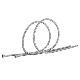 72'' Length Faucet Supply Line, Stainless Steel Braided cUPC Sink Hose with G1/2" FIP x 3/8" Compression Supply Hose for Sink Faucet Bathroom Kitchen Faucet Connector Water Supply Line 2 PCS