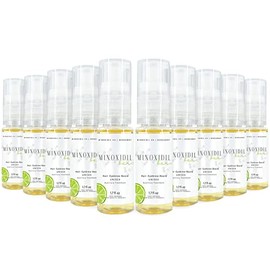 Espuma Minoxidil 5% con Concentrado de Bergamota Tratamiento Barba y Cabello 10 Botellas MAYOREO