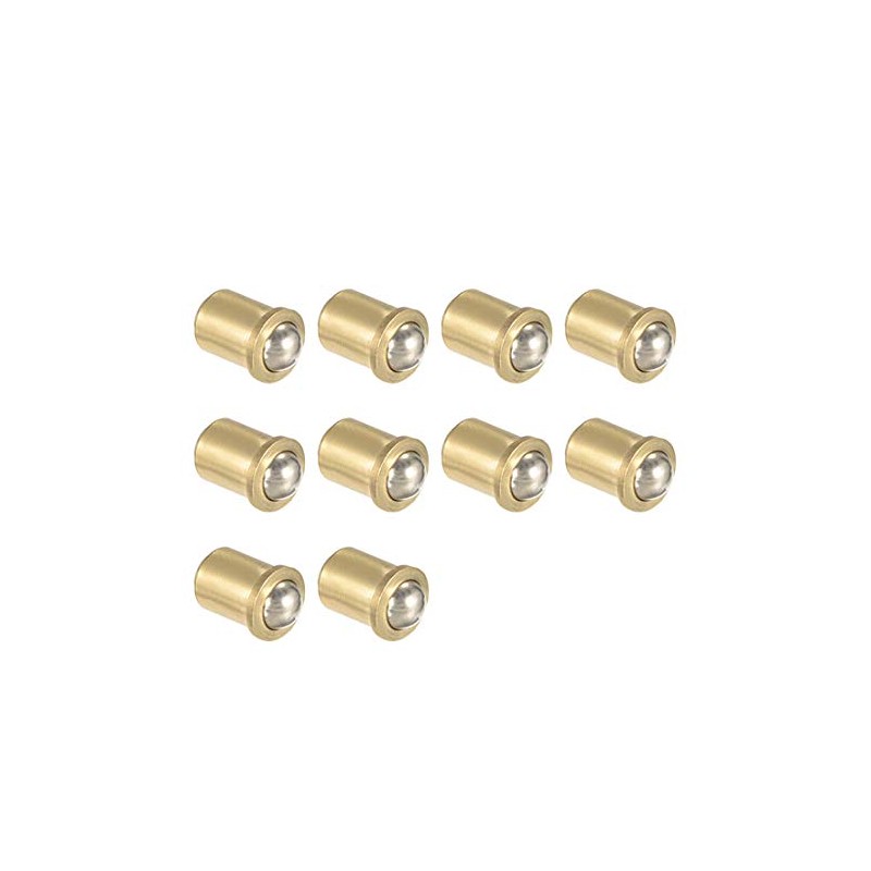 sourcing map Door Cabinet Closet Drawer 5mm Dia Brass Ball