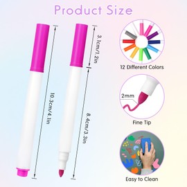 KINYFY 12 Pcs Neon Dry Erase Markers, Color Marker Pens, Acrylic Board Neon Markers for LED Note Board, LED Writing Boards, Light-Up Acrylic Message Boards