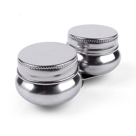 VOANZO Turpentine Tray Double Cup Stainless Steel Paint Pots Paint Palette for Oil Painting