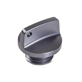 M20 x 2.5 Universal Motorcycle Engine Oil Filler Cap Screw Cover Plug Gray with O-ring Valve Oil Cap Transmission Tank Cover (Titanium)
