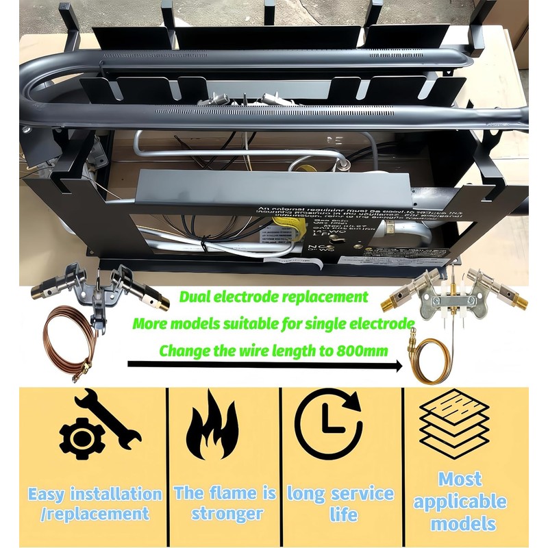 FWJ Dual Fuel Pilot ODS Assembly Fits ProCom Vent Free