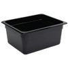 Vogue Polycarbonate 1/2 Gastronorm Container 150 mm Deep, Black, Capacity: