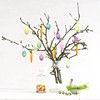 25 PCS Easter Egg Carrot Hanging Ornaments With Green Grass