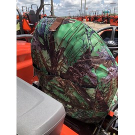 Durafit Seat Covers for Kubota Tractors MX4800, MX5000, MX5200, MX5400, MX5800, M5660 SUH/SUHD, Z221R, Z231 Mower and Zero Turn Mower T2090/T2290 Ride on Mowers (KU20 MC2 Green Camo Endura)
