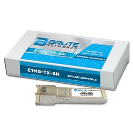 Brute Networks E1MG-TX-BN - 1000BASE-T 100m RJ45 SFP Transceiver (Compatible with OEM PN# E1MG-TX)