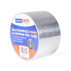 ADHES Premium Aluminum Foil Tape, 3 Inch x 164 Feet (55 Yards), Heat Proof Tape Withstand from 80°C to 100°C, Metal Duct Tape for HVAC, Sealing & Patching, Dryer Vents Pipe