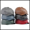 White Fang CA878 Plain Leather Newsboy Hat, Outdoors, Climbing, Walking,