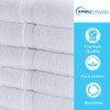 SIMPLI-MAGIC Cotton Set, Towels, 24x46, White, 6 Count