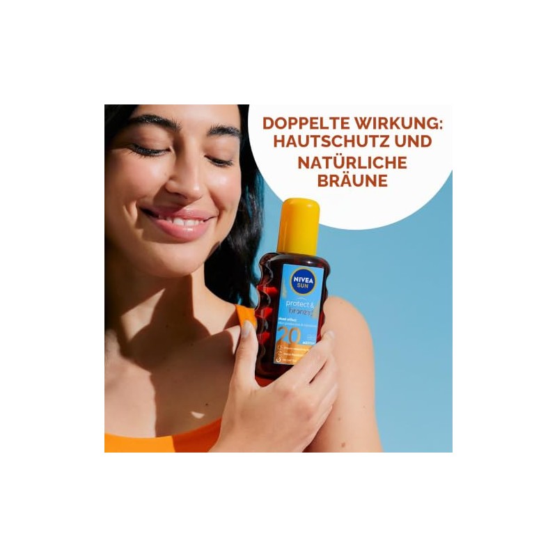 NIVEA SUN Protect & Bronze Sun Oil SPF 20, 200