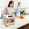 360° Rolling Tray Bamboo Appliance Slider for Kitchen Appliances, for