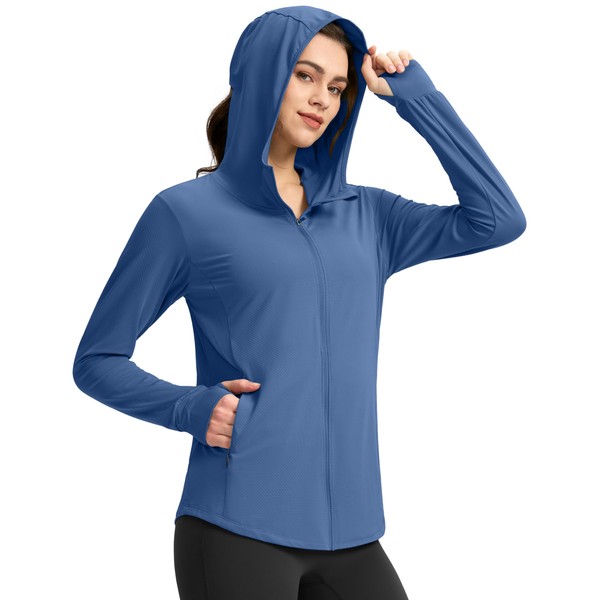 G Gradual Women's UPF 50+ Sun Protection Hoodie Jacket with