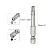 sourcing map 2pcs T27 Security Torx Bit 1/4" Hex Shank