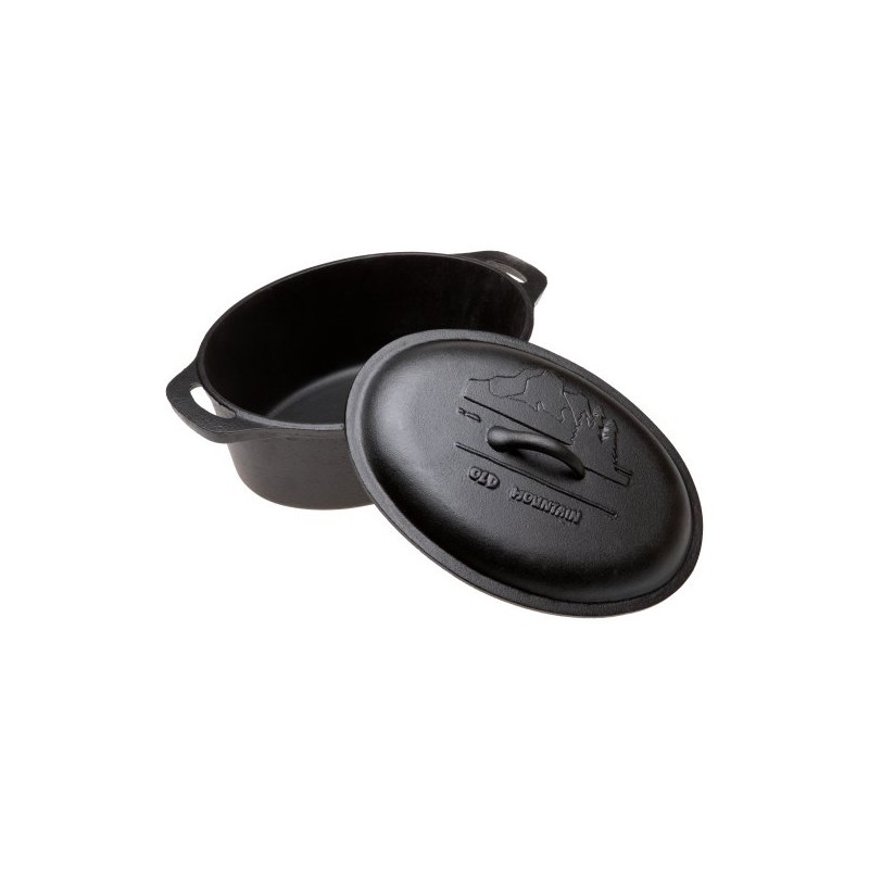 Old Mountain 4-Qt. Pre-Seasoned Casserole with Dome Lid