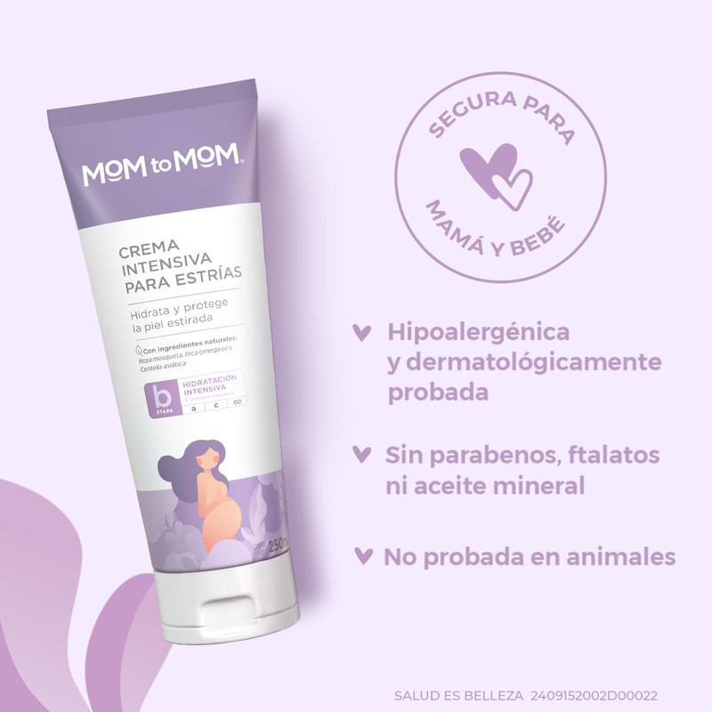 MOM to MOM Crema Intensiva para Estrías en el Embarazo