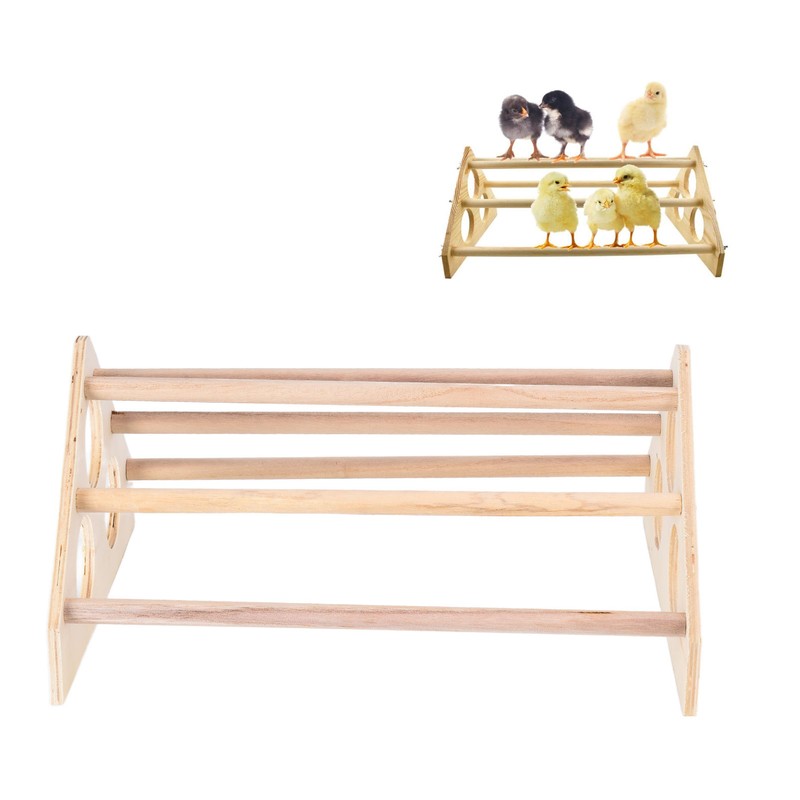 Pet Chicken Wood Stand Hand Made Small Chicken Roost Rack