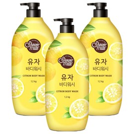 Shower Mate Fresh Body Wash Yuzu, 1.2kg, 3 pcs / 샤워메이트 프레시 바디워시 유자, 1.2kg, 3개