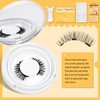 QUEWEL Magnetic Eyelashes Natural Look, 1 Pair Reusable Magnetic Lashes